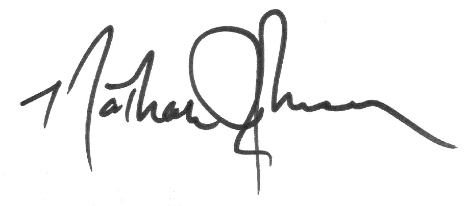 Senator Nathan Johnson's signature