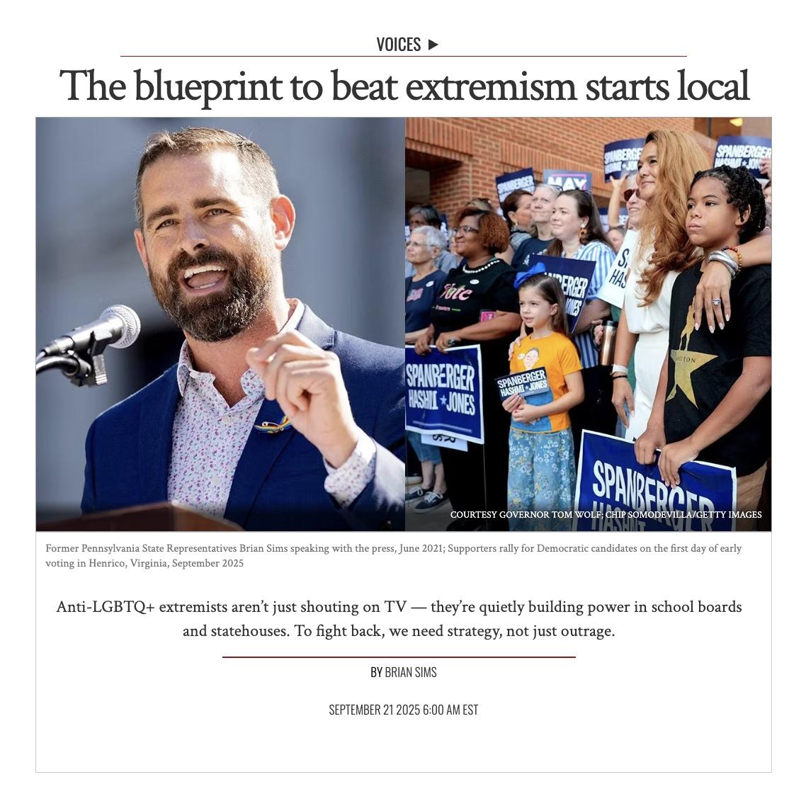 The Advocate, Op-Ed by Brian Sims